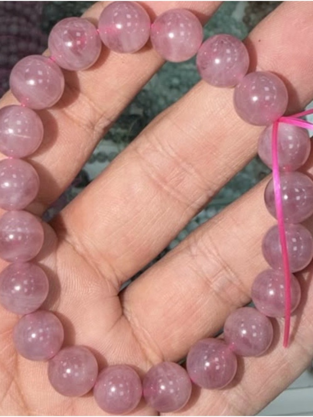 Lavender Rose Quartz 10mm High Quality Bracelet- Limited Edition